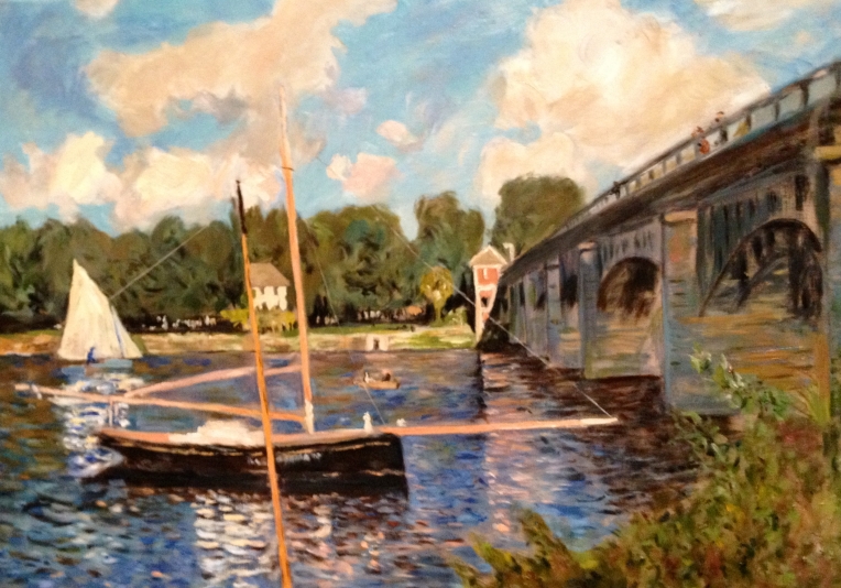 The Bridge at Argenteuil after Claude Monet